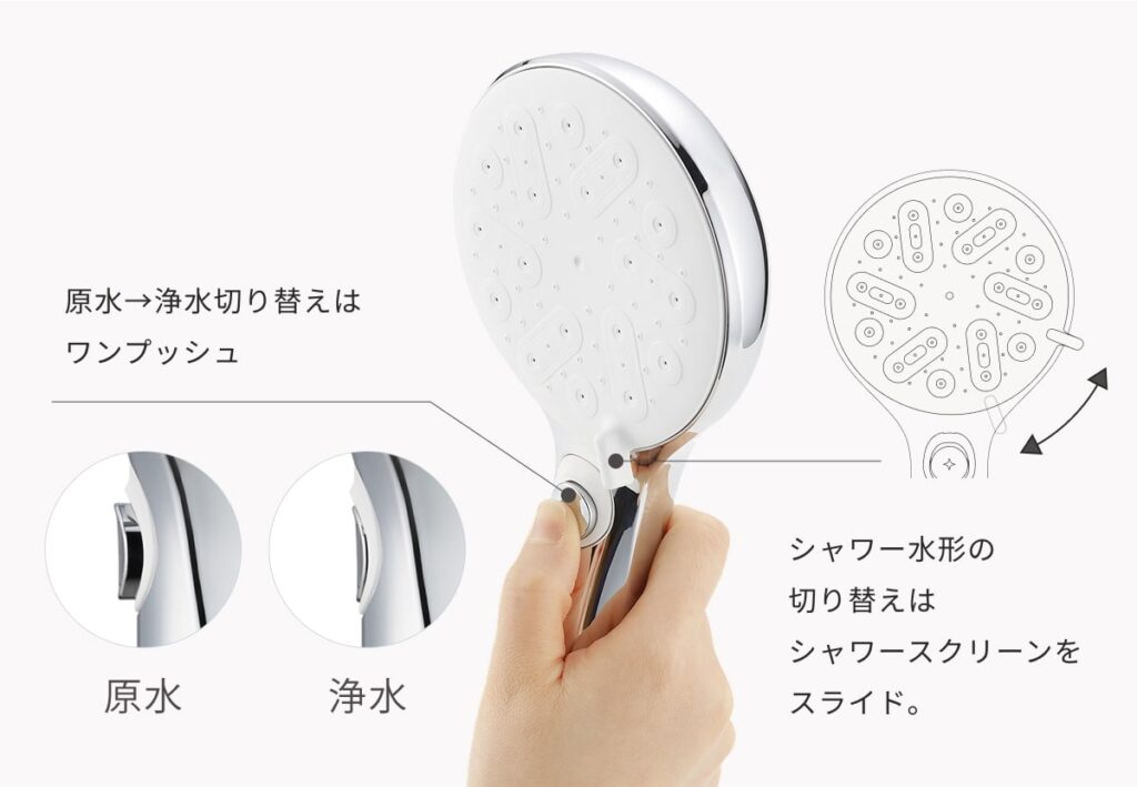 株式会社タカギ　キレイストシャワー ミストの特徴②：デザイン性とコスパも高い